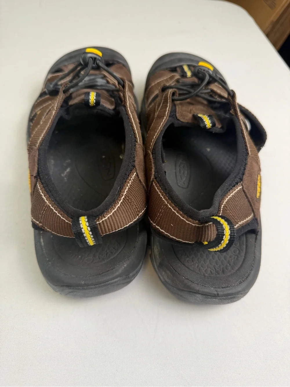 Keen Newport H2 Bison Brown Leather Sport Sandals Hiking Shoes Size 10